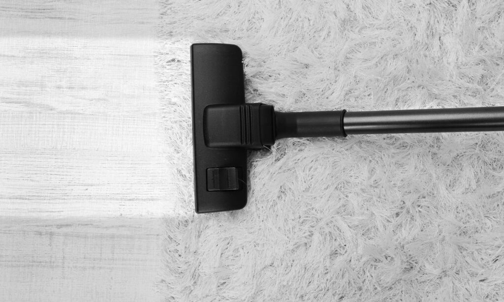 Vacuum cleaning of carpet