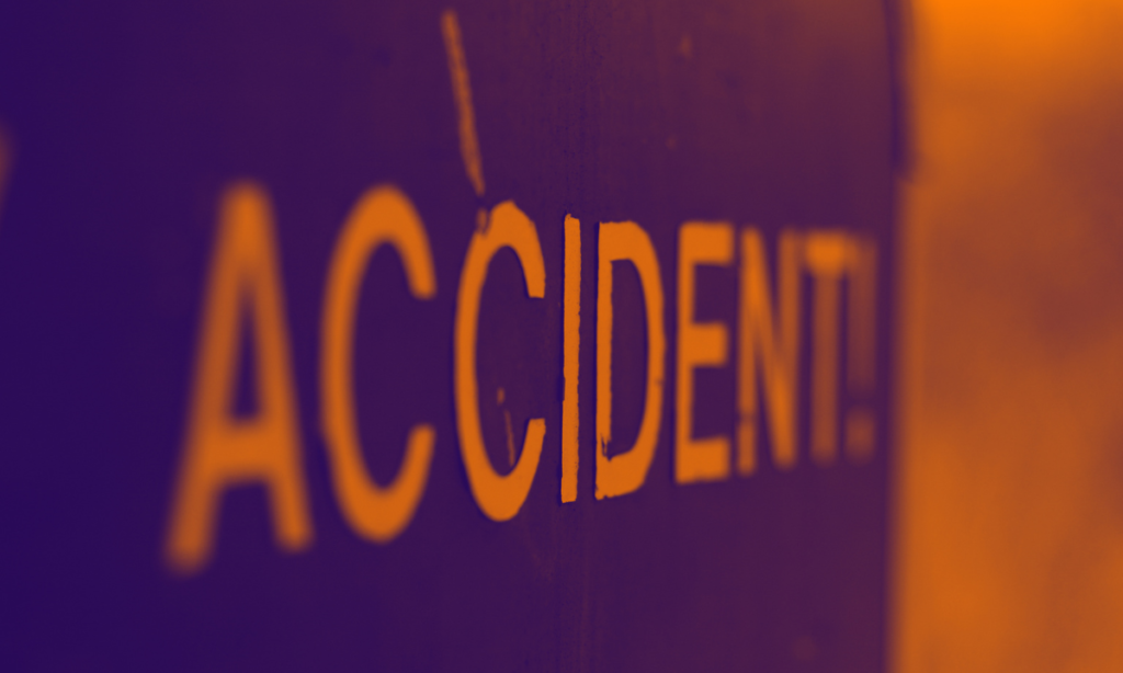 Accident sign