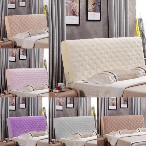 Quilted Stretch Bed Headboard Slipcover