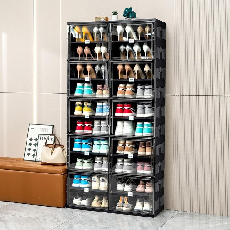 Foldable shoe rack