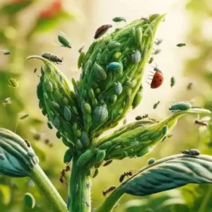 organic garden using natural pest control method
