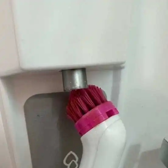 Refrigerator water dispenser cleaning