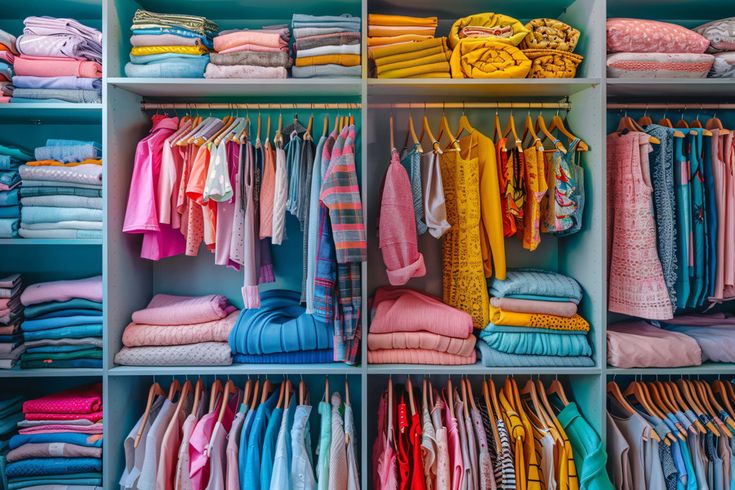 how to organize your clothing shelves 