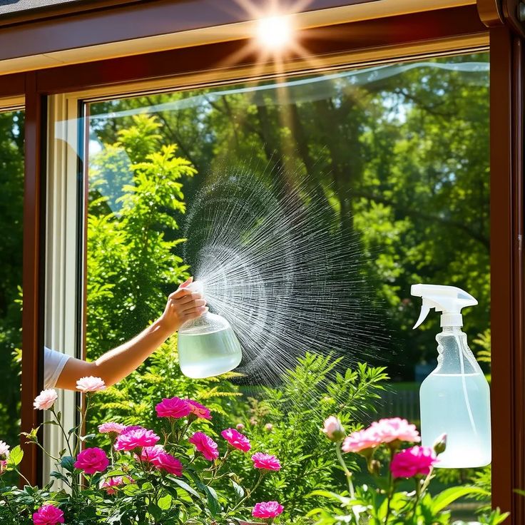 DIY glass cleaner for mirrors and windows