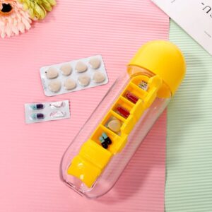 the water bottle with pill organizer