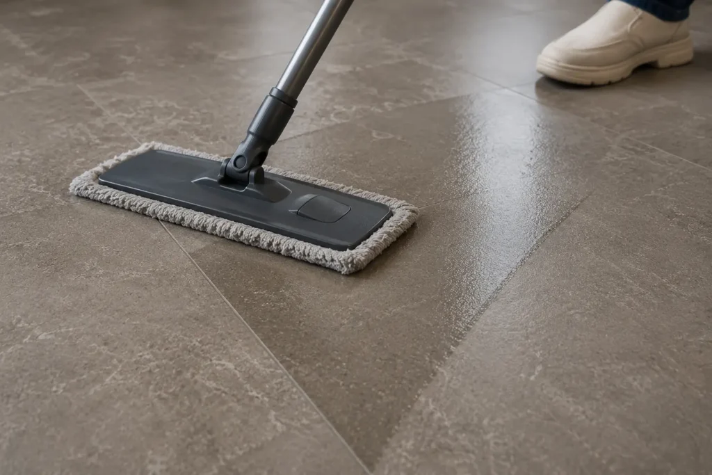 Matte porcelain floor