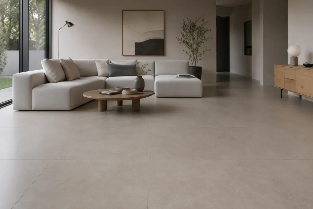 Matte porcelain floor