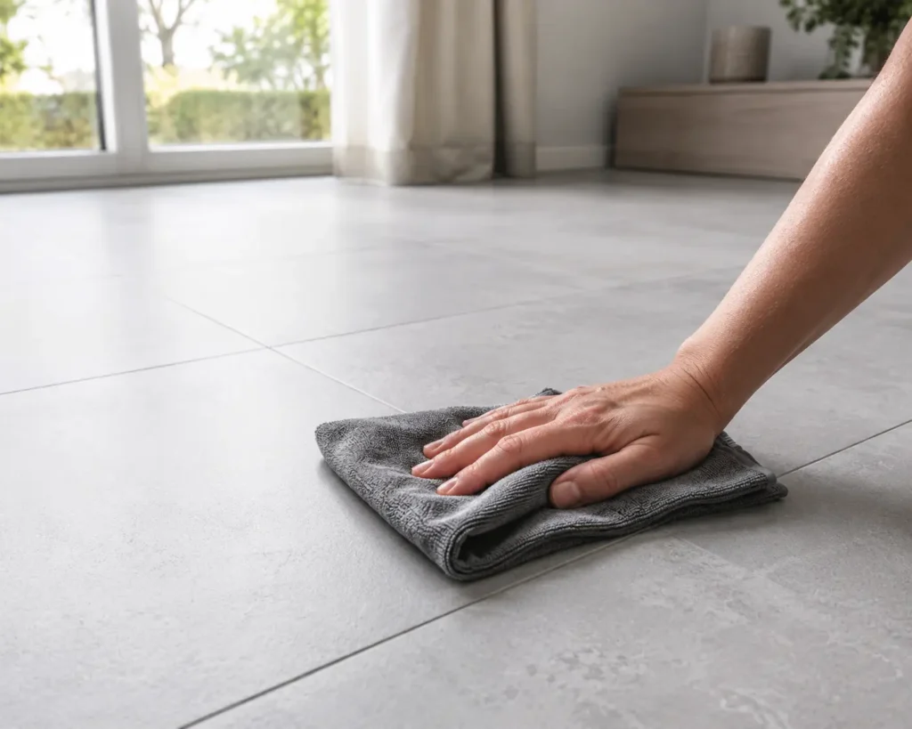 Matte porcelain floor