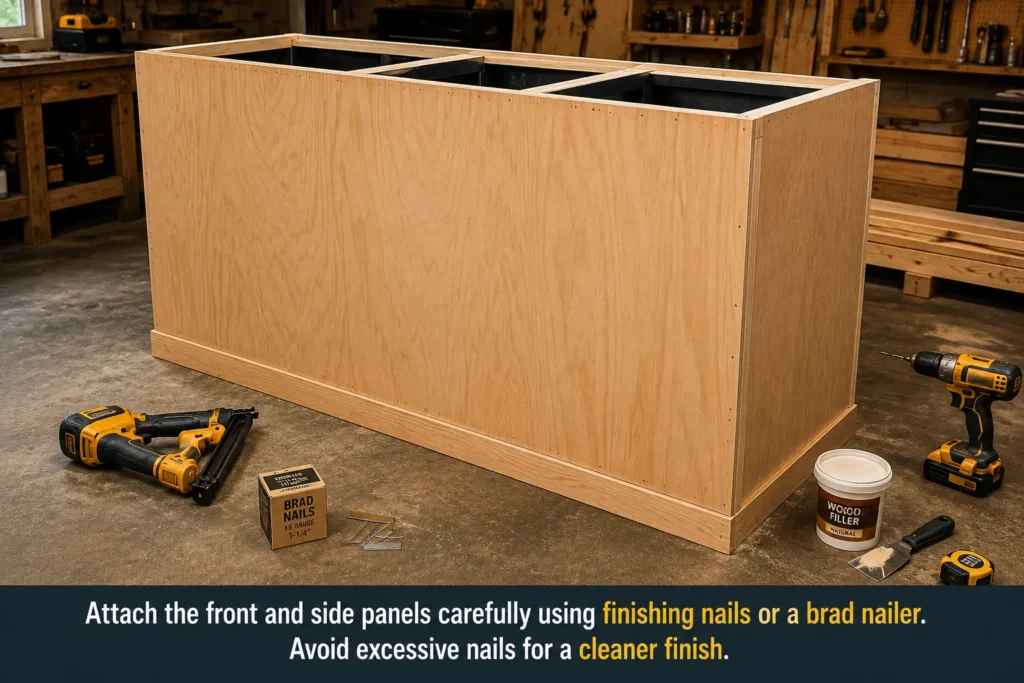attach the front and side panels | Entaliaz Household Services