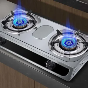 dual-burner gas stove