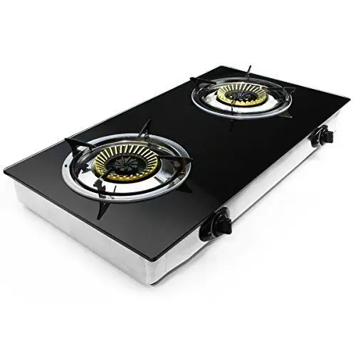 dual-burner gas stove