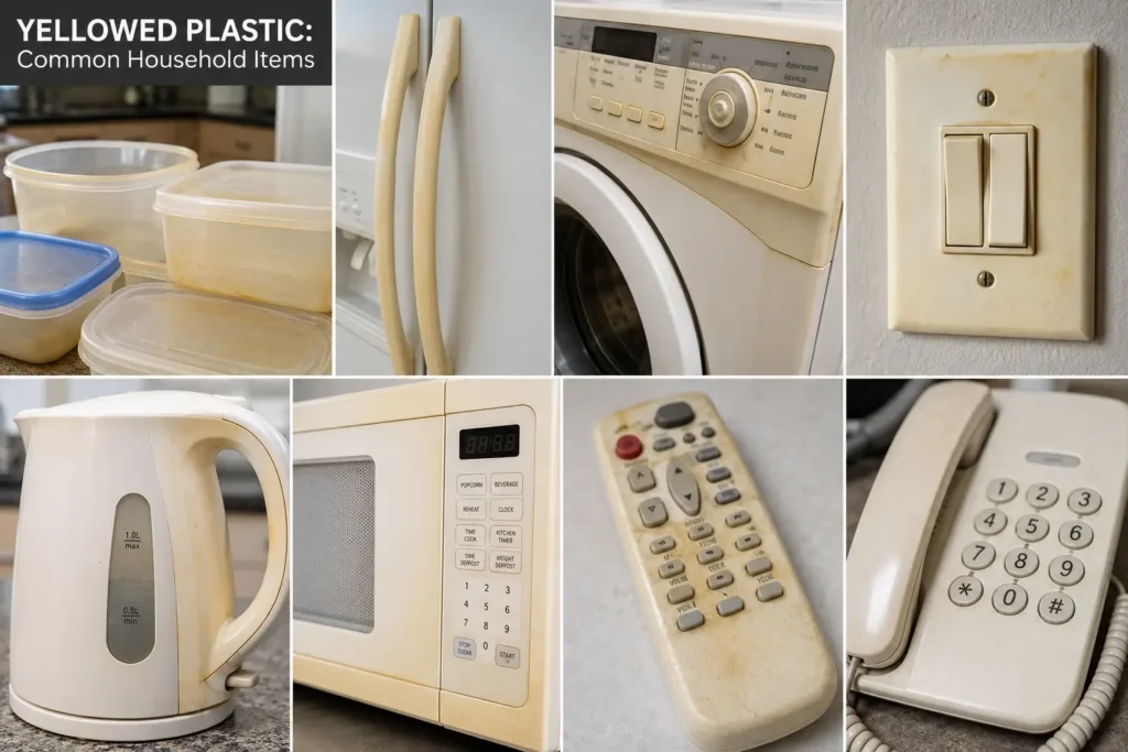 how to easily remove yellow stains from white plastics