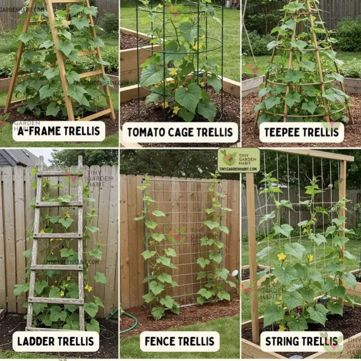 how to grow cucumbers vertically