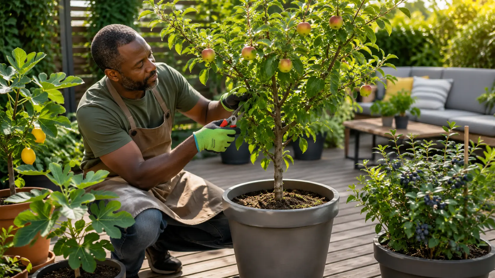 PRUNING GUIDE FOR SMALL-SPACE FRUIT PLANTS.