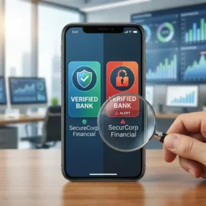 Fake bank app