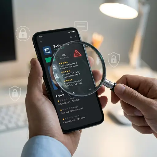 Fake bank app